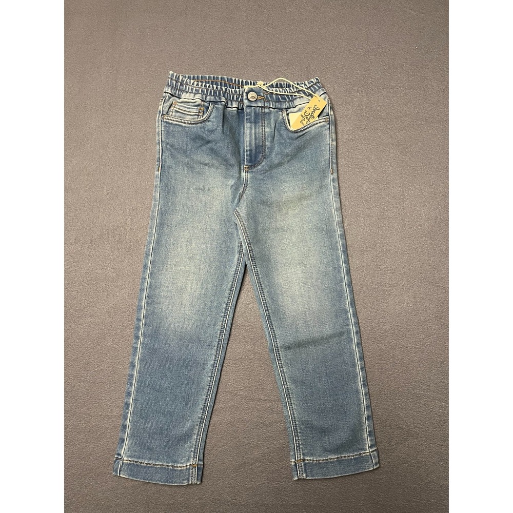 Faherty Eastern Shore Stretch Terry Jeans Kids Size 5 Blue 5 Pocket‎ Design NWT